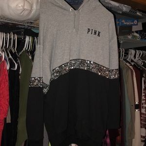 Victoria secret sweater shirt with hoodie